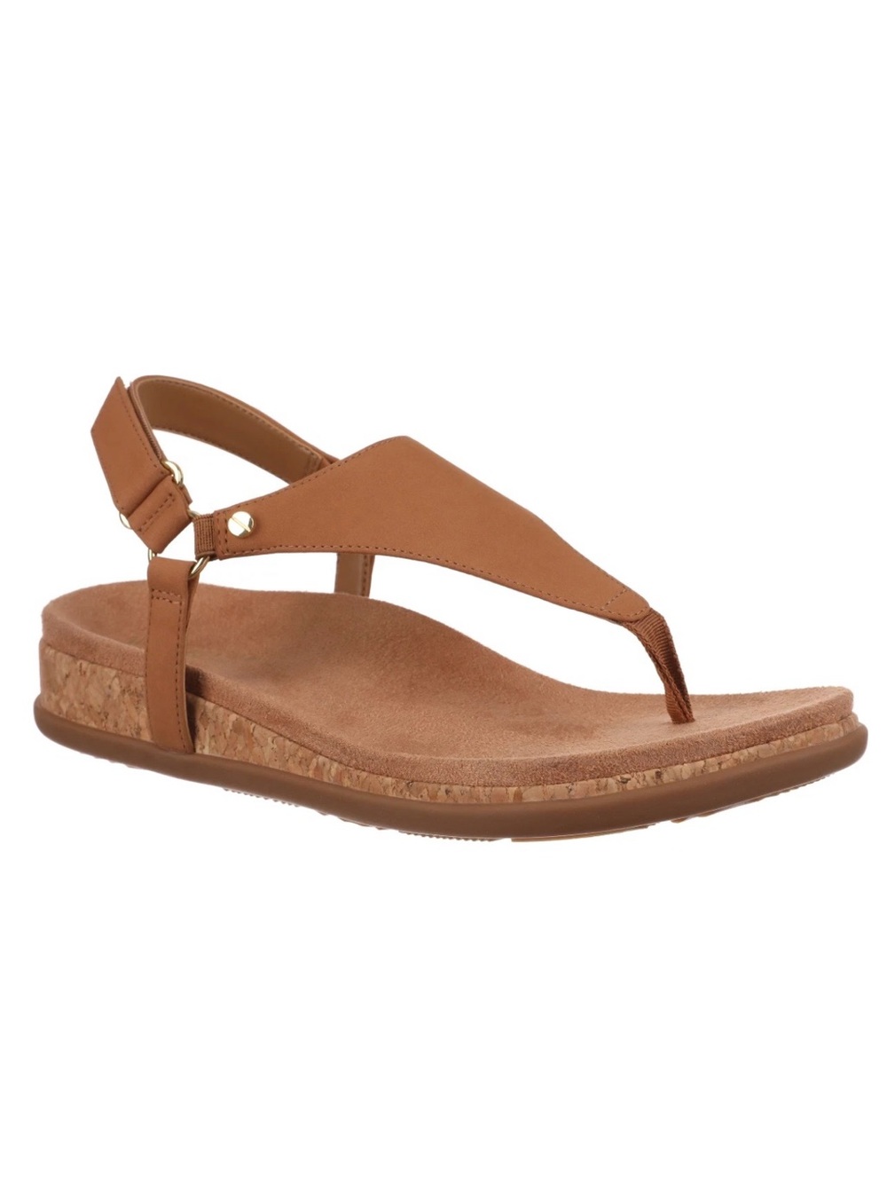 NEW Vionic Kirra II Toe Post Sling Back Camel Leather Sandal Women's size 11